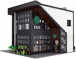 Modern Coffee House Architecture Street View Creator Modular City Building Blocks Set | General Jim's Toys
