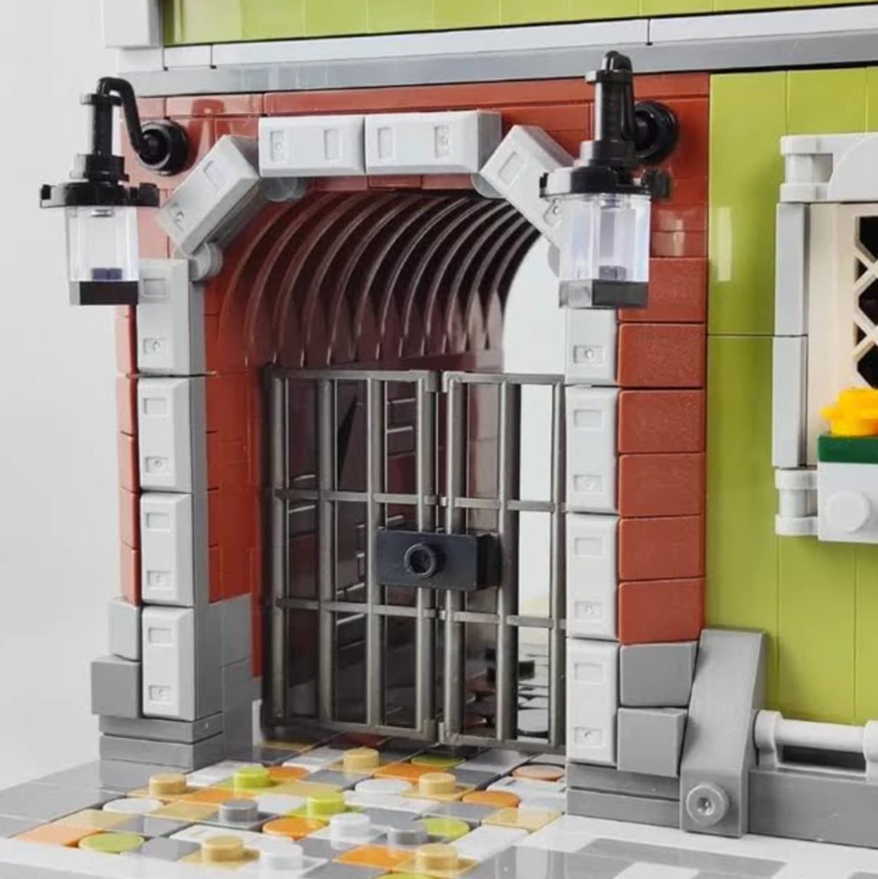 Vintage Victorian Corner Shop Building Blocks Toy Store Bricks Set G