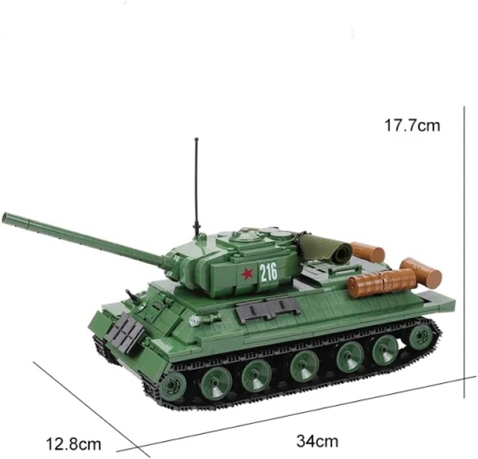 WWII T-34 Soviet Tank Building Block Set | General Jim’s Toys & Bricks | GJ-T34