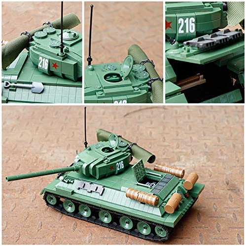 WWII T-34 Soviet Tank Building Block Set | General Jim’s Toys & Bricks | GJ-T34
