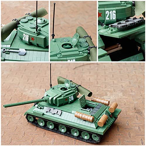 T-34 Medium Soviet Building Blocks Toy Bricks WW2 Military Tank