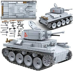 OPEN BOX WW2 Tank German LT-38 Light Tank Building Blocks Set | General Jim's Toys