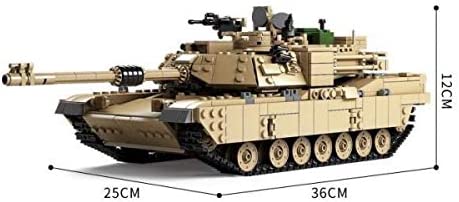 OPEN BOX US M1A2 Abrams Main Battle Tank and Hummer Building Blocks Toy Bricks Set | General Jim's Toys