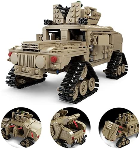 OPEN BOX US M1A2 Abrams Main Battle Tank and Hummer Building Blocks Toy Bricks Set | General Jim's Toys