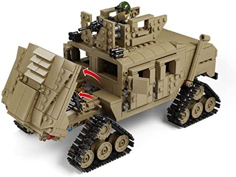 OPEN BOX US M1A2 Abrams Main Battle Tank and Hummer Building Blocks Toy Bricks Set | General Jim's Toys