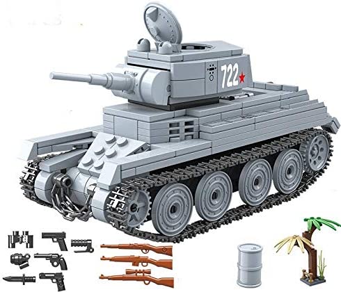 OPEN BOX BT-7 Calvary Russian Army Tank Building BlocksToy Bricks Set | General Jim's Toys