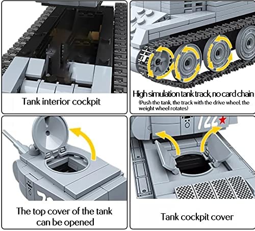 OPEN BOX BT-7 Calvary Russian Army Tank Building BlocksToy Bricks Set | General Jim's Toys
