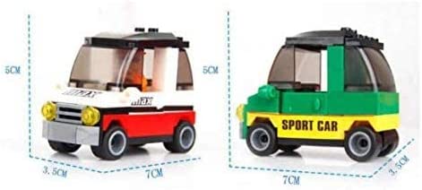 Railway Flatbed Train Car with Cars Building Block Set | General Jim's Toys & Bricks | GJ-CHC