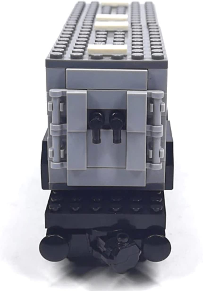 Railway Flatbed Freight Car with Removeable Freight Container Building Bricks Set | General Jim's Toys | GJ-TFC