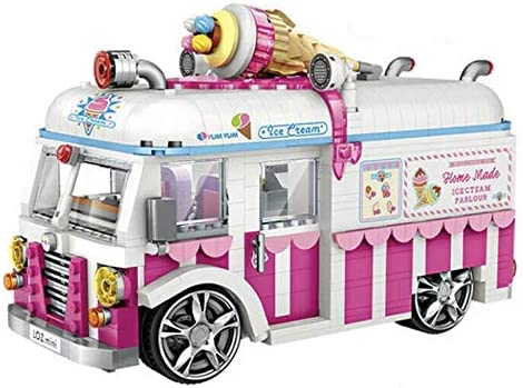 Ice Cream Treat Van Mini Bricks Toy Building Blocks Set | General Jim's Toys