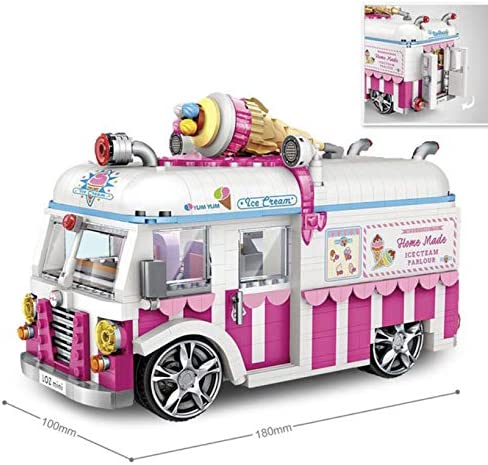 Ice Cream Treat Van Mini Bricks Toy Building Blocks Set | General Jim's Toys