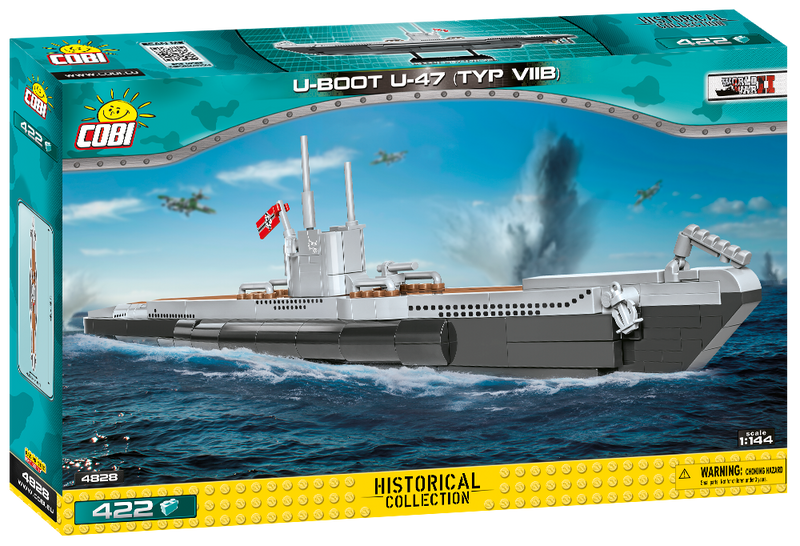 Cobi German U-47 Submarine Building Blocks Toy Bricks Set #4828