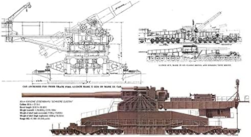 Gustav Dora Cannon Railway Gun WW2 Building Blocks Toy Bricks Set | General Jim's Toys