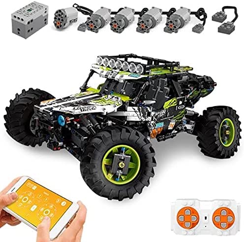 Tough Green Hound RC Buggy Building Block Vehicle | General Jim's Toys & Bricks | GJ-TGHB