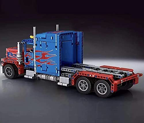 RC Semi Truck Building Block Set - Remote Control Brick Kit | General Jim's Toys & Bricks | GJ-TST