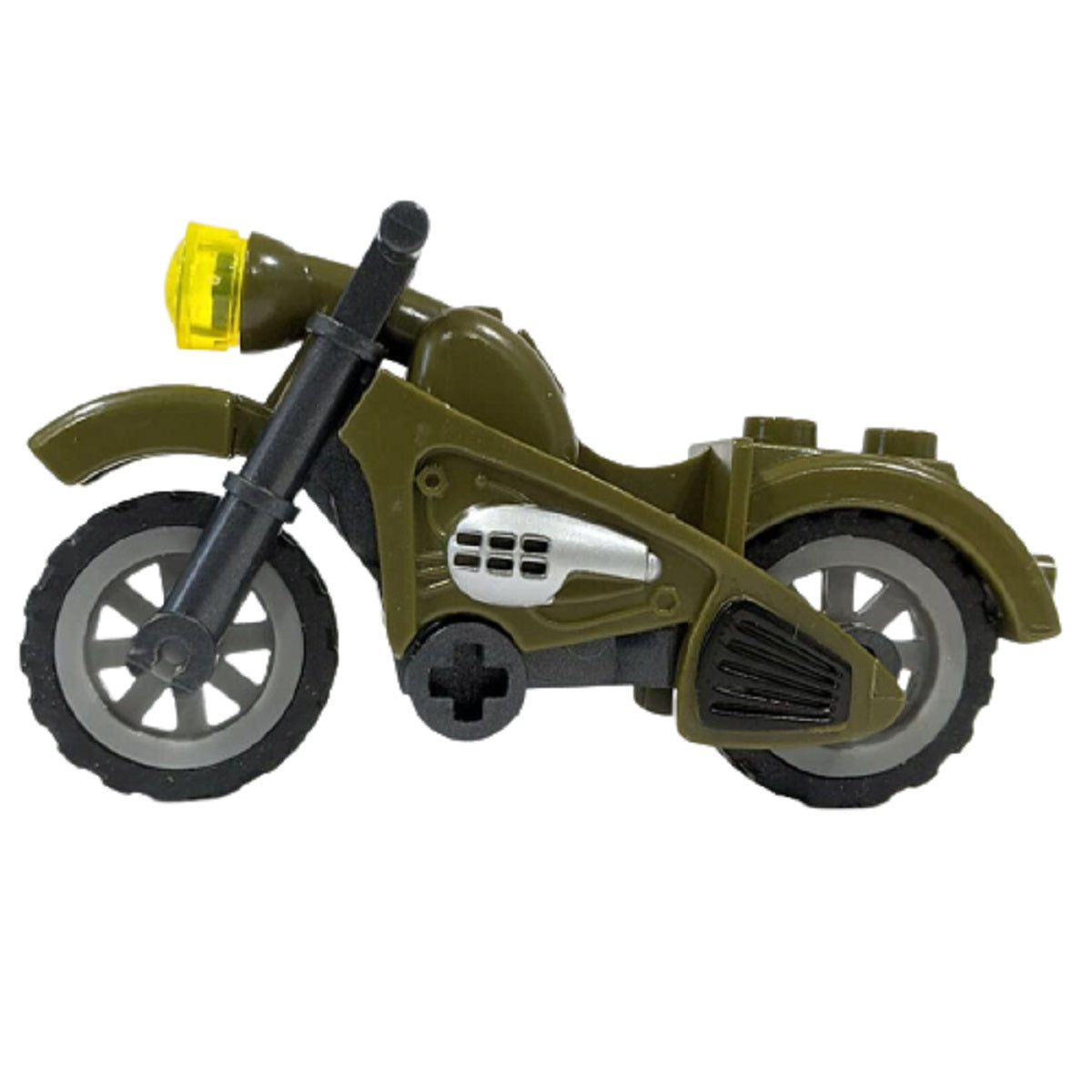 WWII Military Camo Green Motorcycle Building Blocks Set – Set of 2 | General Jim's Toys | GJ-2MMC