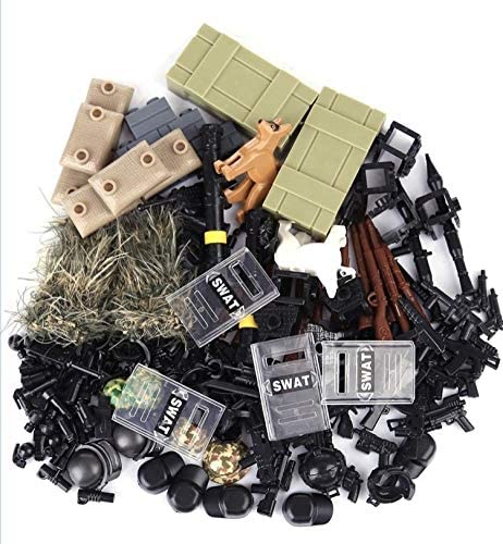 General Jim's Toys and Bricks 267 Piece Swat Tactical Unit Weapons Pack for Building Blocks